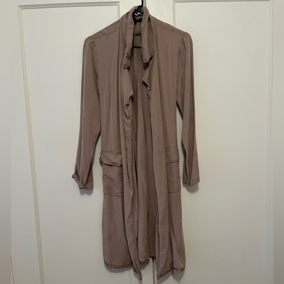 Tan Forever 21 Trench Coat - Picture 1 of 4